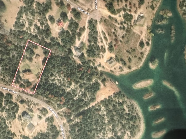 5925 Compass Way, Bluff Dale, TX 76433 - map / location with property parcel outlined