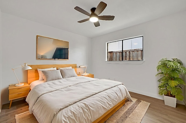 3008 Lindbergh Dr, Dallas, TX 75228 - bedroom featuring light wood finished floors and ceiling fan