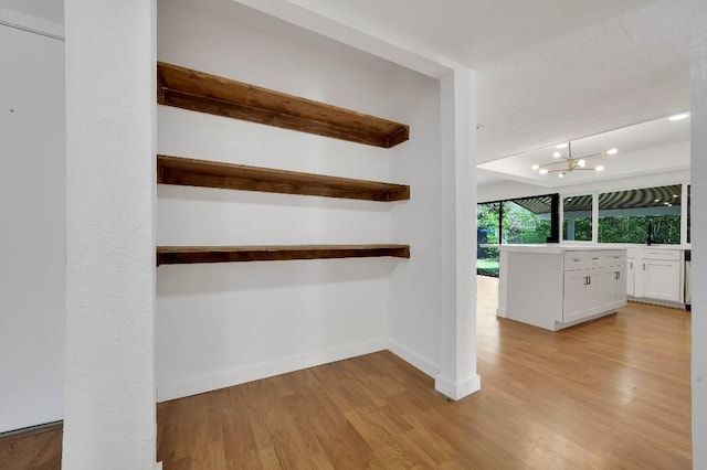 3008 Lindbergh Dr, Dallas, TX 75228 - interior space with a chandelier and wood finished floors