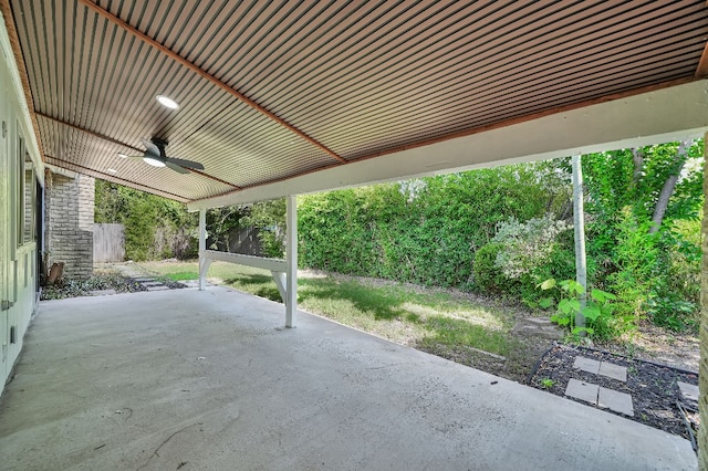 3008 Lindbergh Dr, Dallas, TX 75228 - view of patio / terrace with a ceiling fan