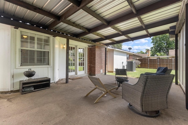 2011 Sandy Trl, Richardson, TX 75080 - view of patio with central AC unit