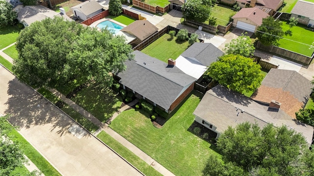 2011 Sandy Trl, Richardson, TX 75080 - aerial view of residential area featuring a pool area