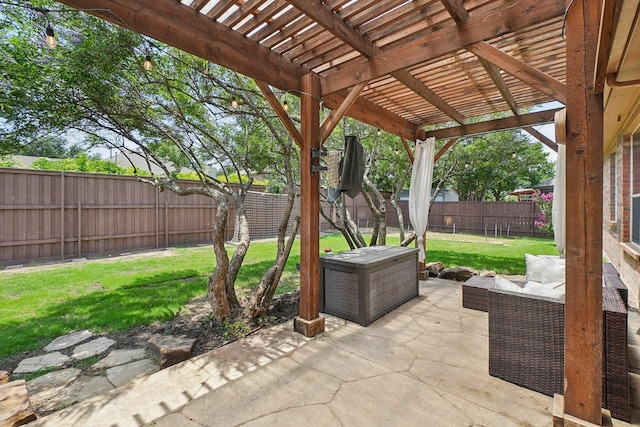 1300 Millers Creek Dr, Prosper, TX 75078 - view of patio / terrace with a pergola