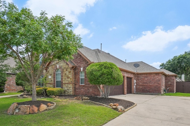 1300 Millers Creek Dr, Prosper, TX 75078 - view of front of house featuring driveway, a garage, and a front yard