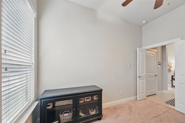 528 England St, Fate, TX 75189 - bedroom featuring carpet, baseboards, and ceiling fan