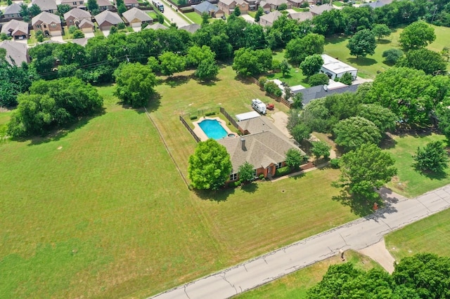 14130 Red Wood Cir S, Frisco, TX 75071 - aerial view of residential area with a pool