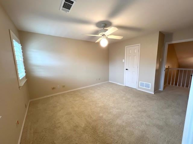 7009 Chevy Chase Ave, Dallas, TX 75225 - unfurnished bedroom featuring baseboards, carpet flooring, and a ceiling fan