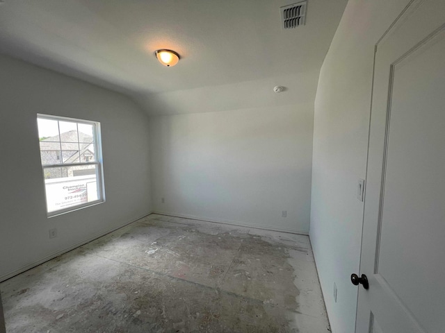 713 Roanoke, Princeton, TX 75407 - empty room featuring vaulted ceiling