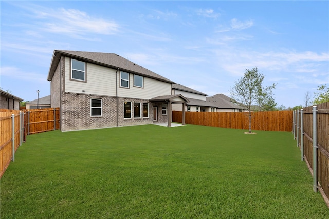 713 Roanoke, Princeton, TX 75407 - rear view of property featuring a gazebo, a fenced backyard, and brick siding