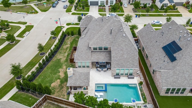 15186 Crape Myrtle Rd, Frisco, TX 75035 - aerial view of residential area featuring a pool area
