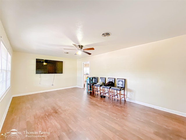 3816 State St, Abilene, TX 79603 - living room with plenty of natural light, light wood finished floors, and ceiling fan