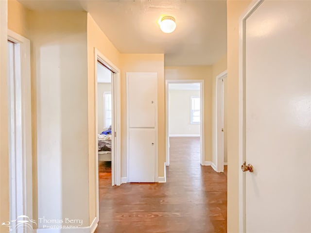 3816 State St, Abilene, TX 79603 - corridor featuring wood finished floors and baseboards