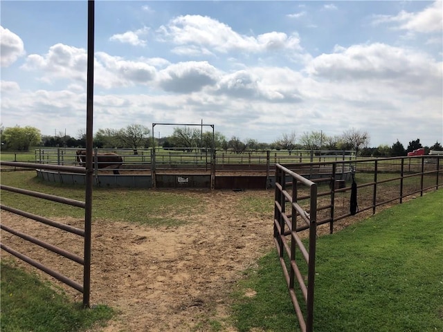 1019 Springhill Rd, Aubrey, TX 76227 - view of yard featuring a view of countryside and an exterior structure