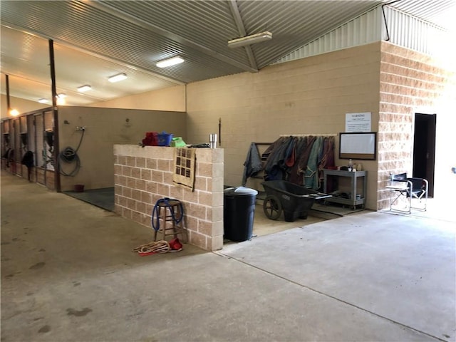 1019 Springhill Rd, Aubrey, TX 76227 - garage featuring concrete block wall