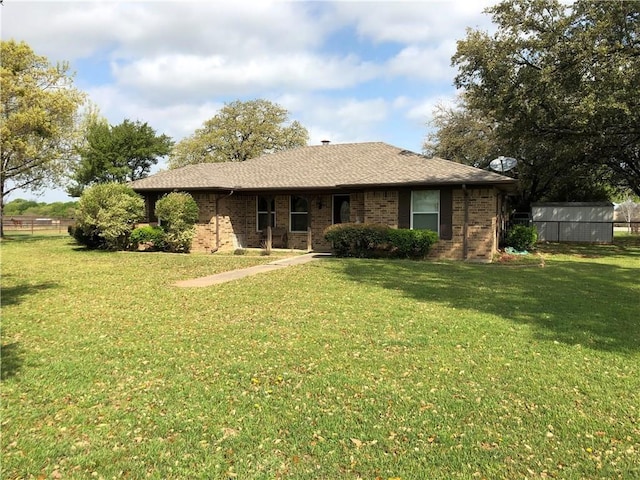 1019 Springhill Rd, Aubrey, TX 76227 - back of house with brick siding and a shingled roof