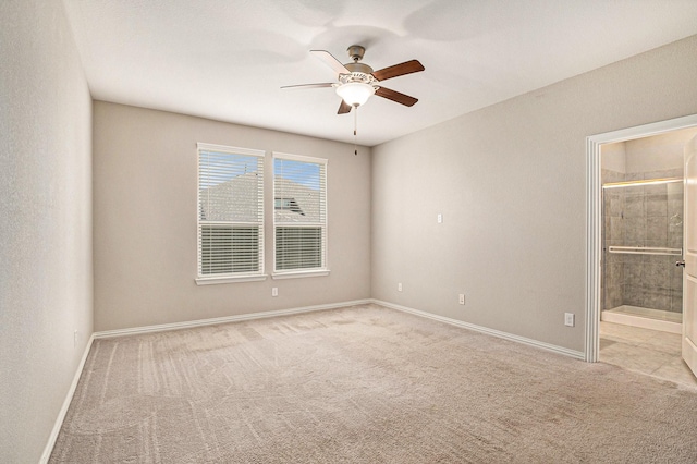 2535 Candle Ln, Northlake, TX 76247 - spare room with ceiling fan, carpet, and baseboards
