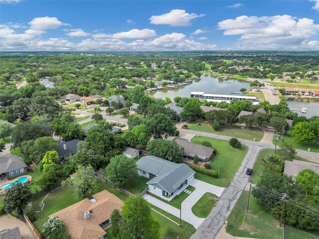 4902 Boquillas Dr, De Cordova, TX 76049 - aerial perspective of suburban area with a large body of water