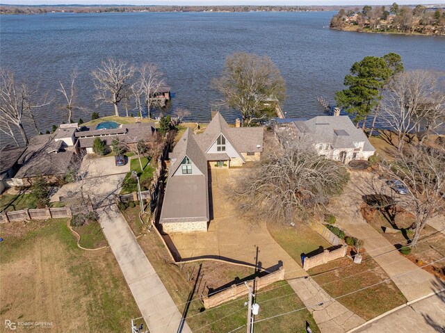 5607 S Lakeshore Dr, Shreveport, LA 71119 - aerial overview of property's location featuring a nearby body of water