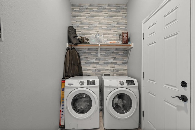 1521 Cherokee Rose Trl, Savannah, TX 76227 - laundry room featuring washing machine and clothes dryer
