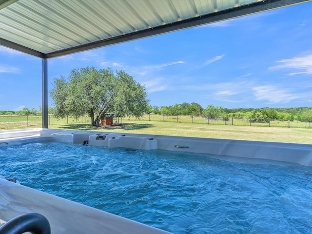 3025 Infinity Dr, Weatherford, TX 76087 - view of pool with a hot tub