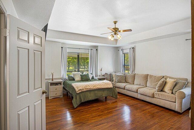 213 County Road 1407, Jacksonville, TX 75766 - bedroom featuring wood finished floors and a ceiling fan