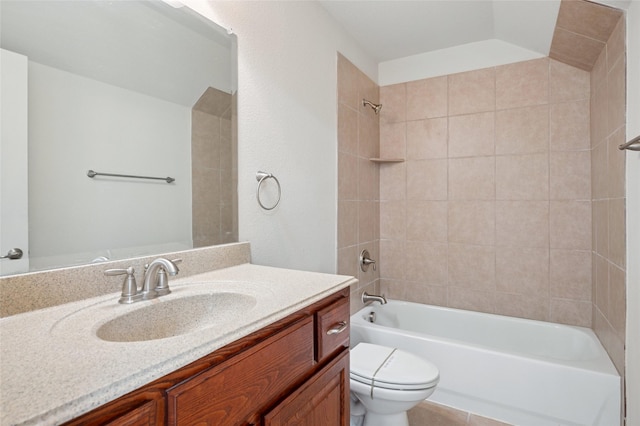 9004 Mcfarland Way, Fort Worth, TX 76244 - full bathroom with toilet, vanity, and shower / tub combination