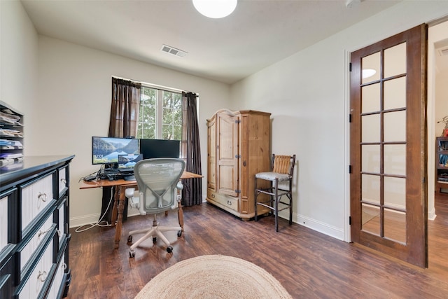 1036 Knoxbridge Rd, Forney, TX 75126 - office featuring wood finished floors and baseboards