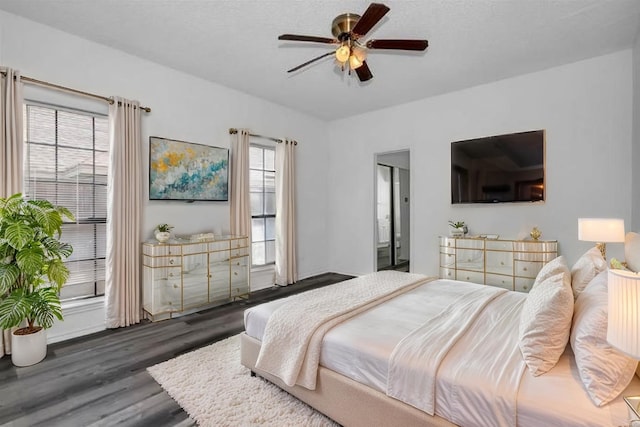 1737 Liberty Ln, Mesquite, TX 75149 - bedroom featuring wood finished floors and ceiling fan