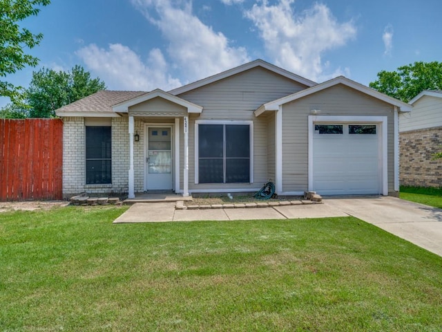 4241 Malone Ave, The Colony, TX 75056 - single story home featuring concrete driveway, a garage, and brick siding