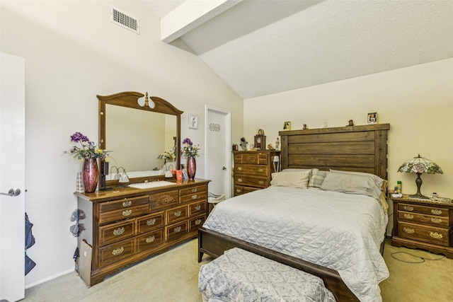1005 Blue Jay Dr, Mansfield, TX 76063 - bedroom featuring light colored carpet and lofted ceiling