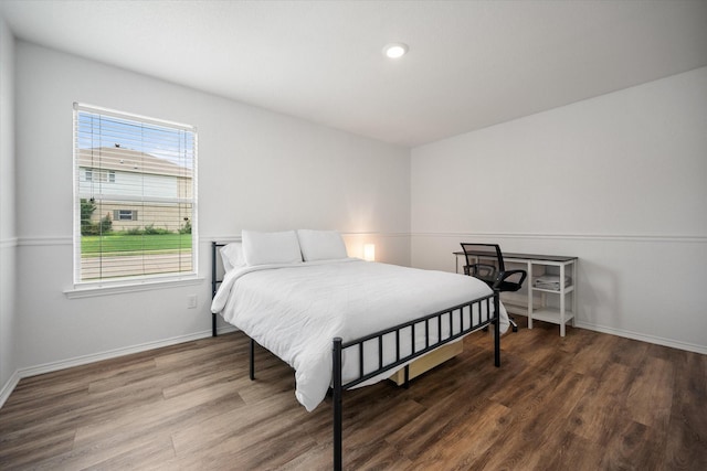 800 Bur Oak Dr, Burleson, TX 76028 - bedroom featuring wood finished floors, baseboards, and recessed lighting