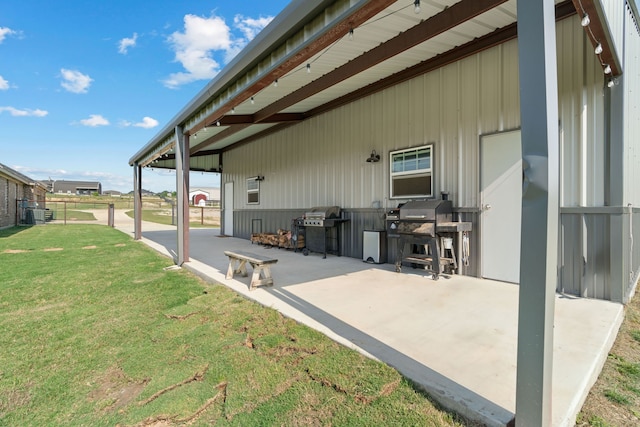 1052 Winecup Ln, Weatherford, TX 76085 - view of patio / terrace featuring grilling area and central AC