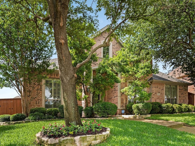 1025 Arches Park Dr, Allen, TX 75013 - view of property hidden behind natural elements with brick siding