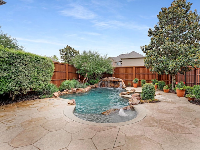 1025 Arches Park Dr, Allen, TX 75013 - view of pool featuring a fenced backyard and a patio