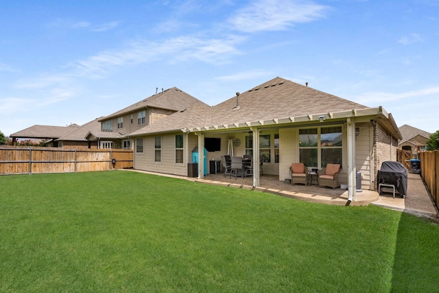 1129 Mesa Crest Dr, Fort Worth, TX 76052 - back of house with roof with shingles and a patio