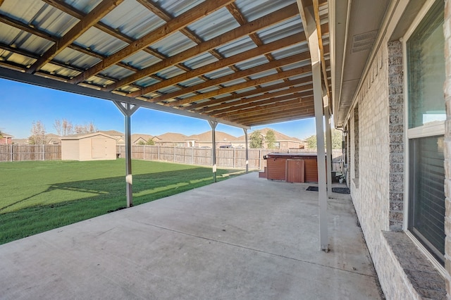2113 Rubin Rd, Fate, TX 75189 - view of patio / terrace with a hot tub