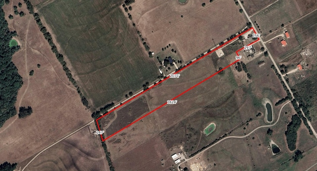 6827 Ensign Rd, Ennis, TX 75119 - map / location featuring property parcel outlined