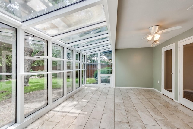2309 Merrimac Dr, Plano, TX 75075 - unfurnished sunroom with ceiling fan