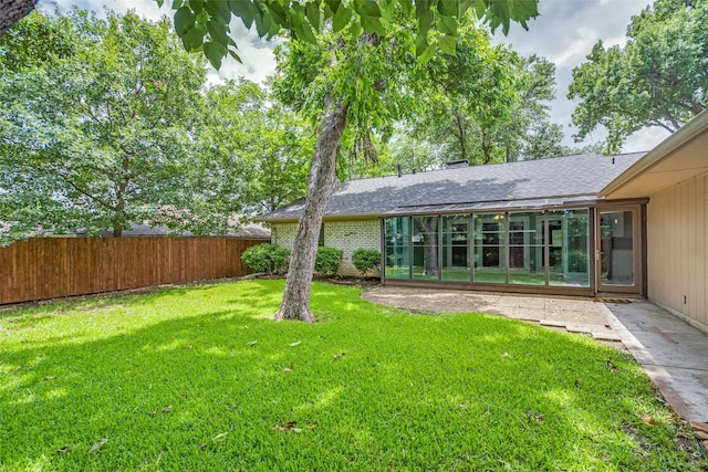 2309 Merrimac Dr, Plano, TX 75075 - view of yard featuring a sunroom