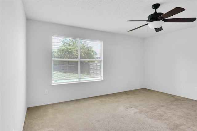 8300 Southern Prairie Dr, Fort Worth, TX 76123 - carpeted empty room with plenty of natural light, a textured ceiling, and a ceiling fan