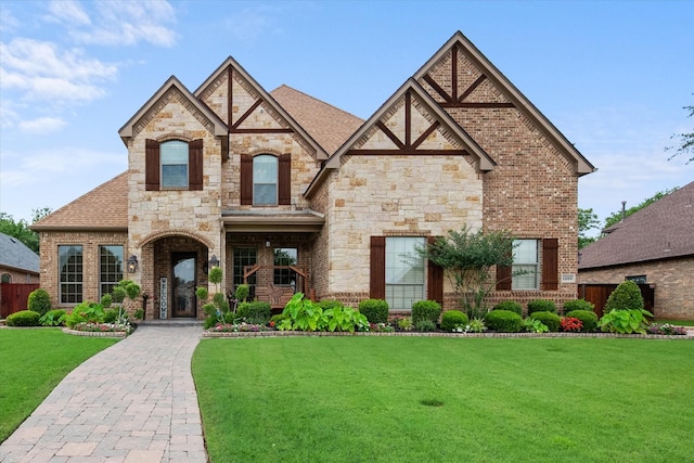 1205 Platte Dr, Mansfield, TX 76063 - view of front facade featuring stone siding and brick siding