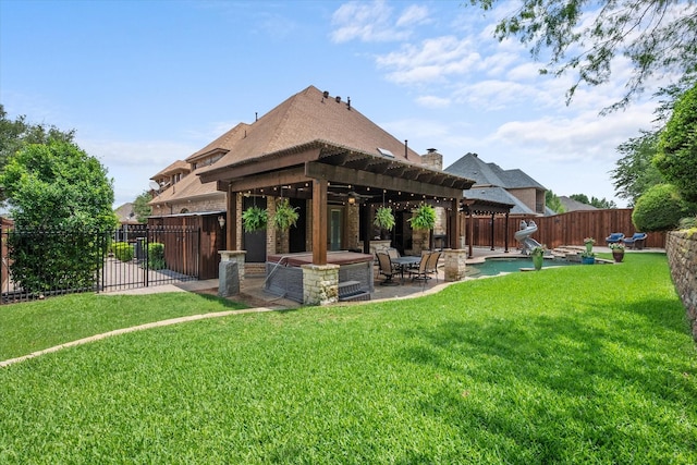 1205 Platte Dr, Mansfield, TX 76063 - view of yard featuring a gazebo and a patio area