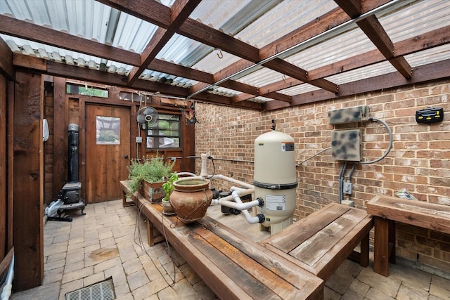 1205 Platte Dr, Mansfield, TX 76063 - view of patio / terrace featuring a pergola