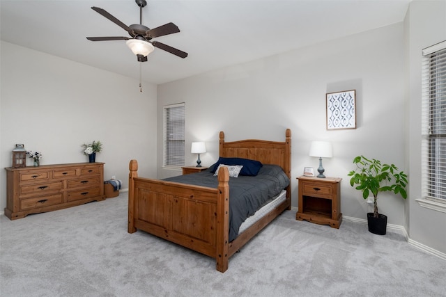 3400 Eisenhower Ave, Melissa, TX 75454 - bedroom featuring light carpet, baseboards, and a ceiling fan