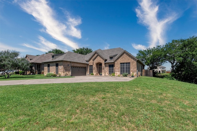 3400 Eisenhower Ave, Melissa, TX 75454 - view of front of property with brick siding, concrete driveway, and a front yard