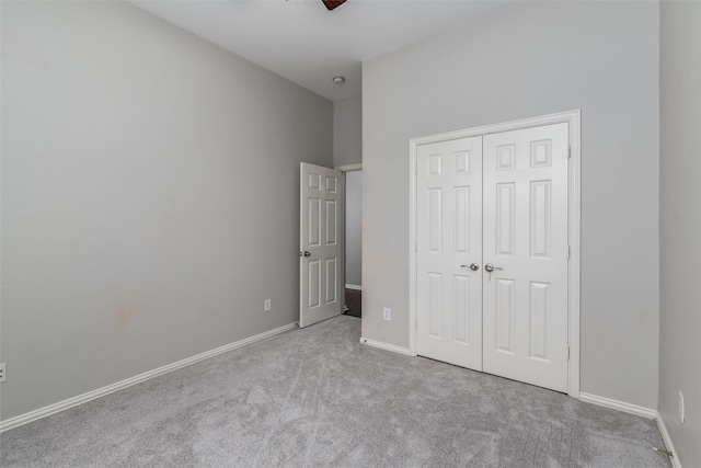 3400 Eisenhower Ave, Melissa, TX 75454 - unfurnished bedroom featuring carpet floors, a closet, baseboards, and a ceiling fan