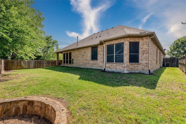 3400 Eisenhower Ave, Melissa, TX 75454 - back of house with brick siding, cooling unit, and a shingled roof