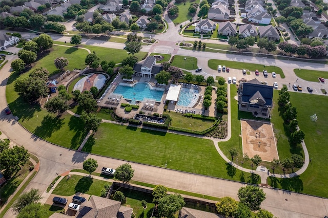 3400 Eisenhower Ave, Melissa, TX 75454 - aerial overview of property's location with a pool and nearby suburban area
