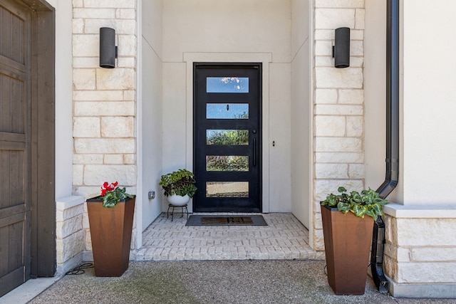 32 Katie Ln, Trophy Club, TX 76262 - doorway to property with stone siding