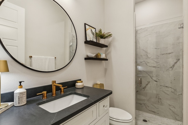 32 Katie Ln, Trophy Club, TX 76262 - full bathroom with a stall shower, toilet, and vanity